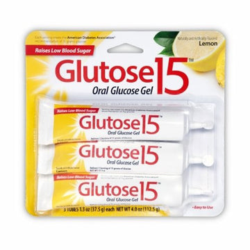 Glucose Supplement Glutose 15 3 per Pack Gel Lemon Flavor Co