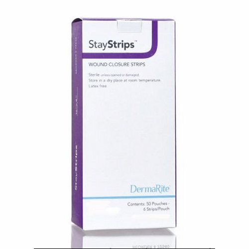 Skin Closure Strip StayStrips 1/4 X 3 Inch Nonwoven Material