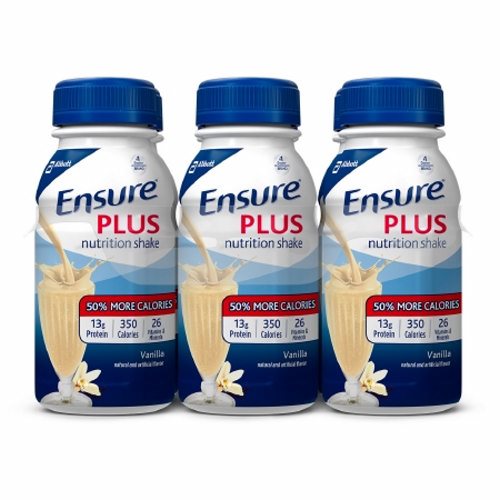 Ensure Plus Nutritional Shake Vanilla Flavor Count of 6 By A