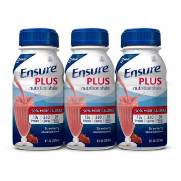 Oral Supplement Ensure Plus Strawberry Flavor 8 oz. Containe