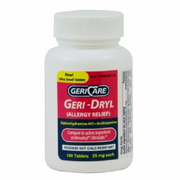 Allergy Relief Geri-Dryl 25 mg Strength Tablet 100 per Bottl