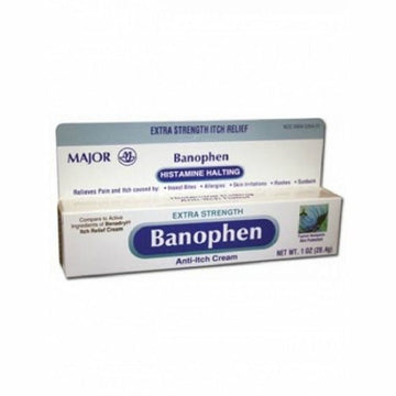 Itch Relief Banophen 2% - 0.1% Strength Cream 30 Gram Tube C