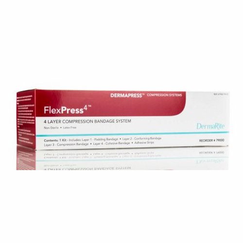 4 Layer Compression Bandage System FlexPress4 4 Inch X 3-4/5