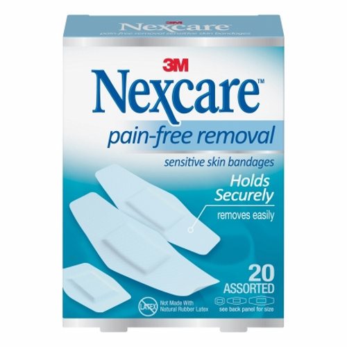 Adhesive Strip Nexcare Sensitive Skin 7/8 X 1-1/4 Inch / 1-1