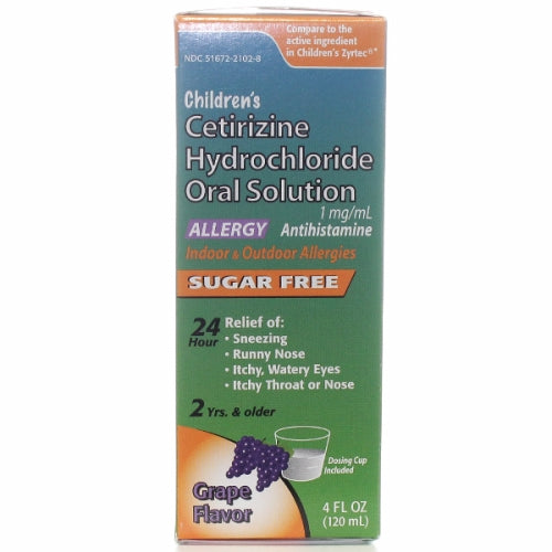 Cetirizine Hydrochloride Oral Solutiuon 4 Oz By Zyrtec