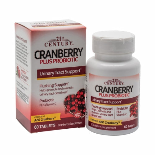 Cranberry + Probiotic 60 Tabs By 21st Century