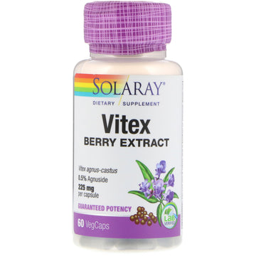 Solaray, Vitex Berry Extract, 225 mg, VegCaps