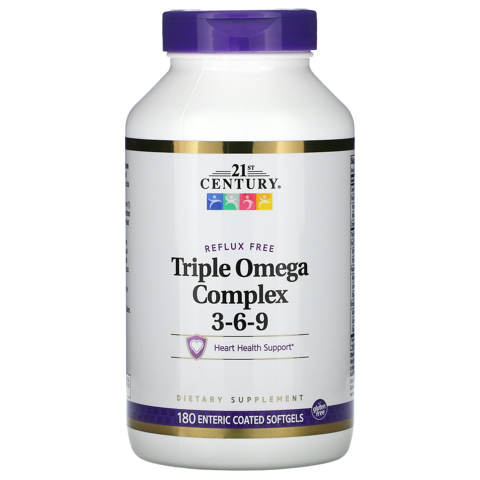 21st Century, Triple Omega Complex 3-6-9, Enteric Coated Softgels