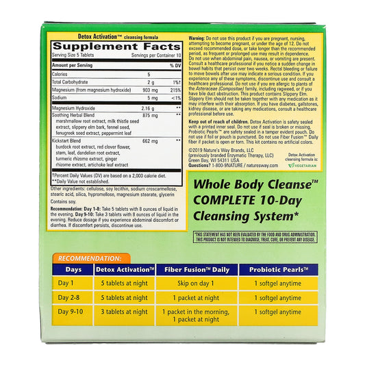 Enzymatic Therapy, Whole Body Cleanse, Complete 10-Day Cleansing System, Lemon, 3 Piece Kit