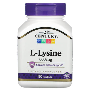 21st Century, L-Lysine, 600 mg Tablets