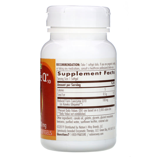 Nature'S Way, Activlife Q10, 100 Mg Softgels