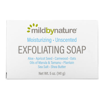 Mild By Nature, Exfoliating Bar Soap, Unscented (141 g)