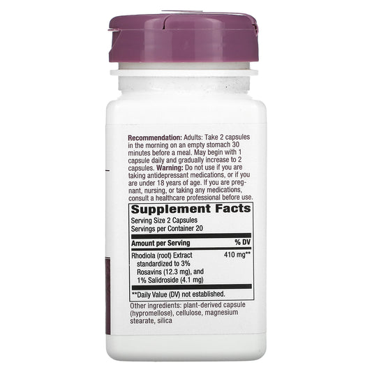 Enzymatic Therapy, Rhodiola Energy, 205 mg, Vegan Capsules
