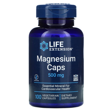 Life Extension, Magnesium Caps, 500 mg, Vegetarian Capsules