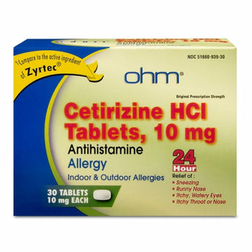 Cetirizine 30 Tabs By Zyrtec