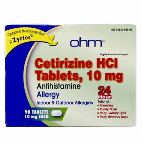 Cetirizine 90 Tabs By Zyrtec