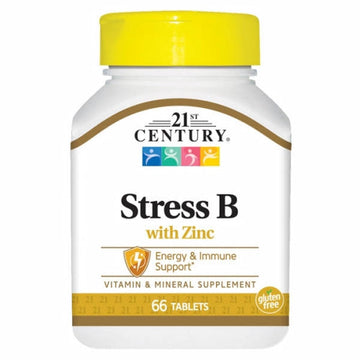 Stress B with Zinc 66 Tabs By 21st Century