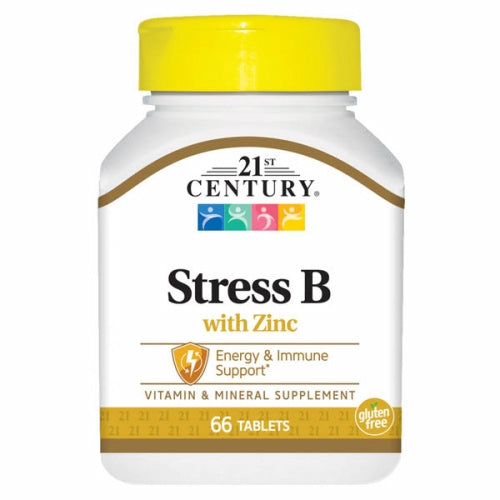 Stress B with Zinc 66 Tabs By 21st Century