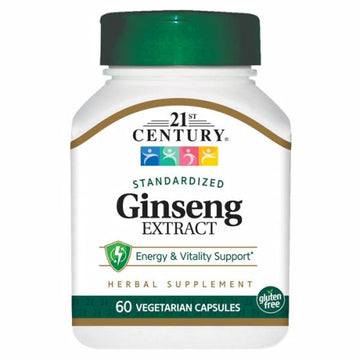 Ginseng Extract 60 Veg Caps By 21st Century