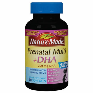 Prenatal Multi + DHA 90 Tabs By Nature Made