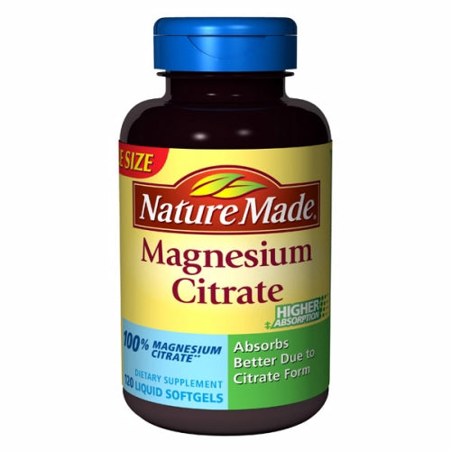 Magnesium Citrate 120 Liquid Softgels By Nature Made