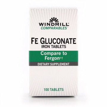 Fe Gluconate 100 Tabs By Windmill Health