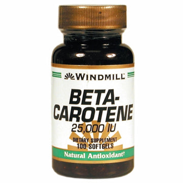 Beta Carotene 100 Softgels By Windmill Health