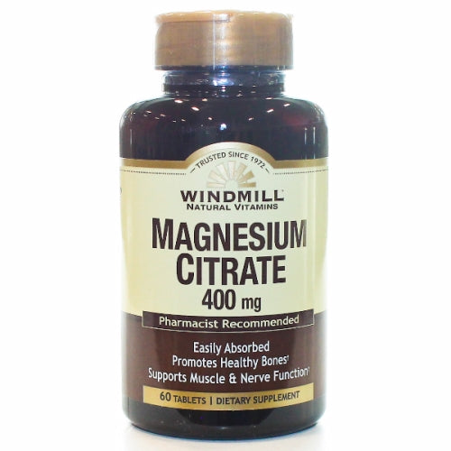 Magnesium Citrate 60 Tabs By Windmill Health