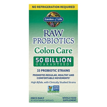 Raw Probiotics Colon Care 30 Caps By Garden of Life