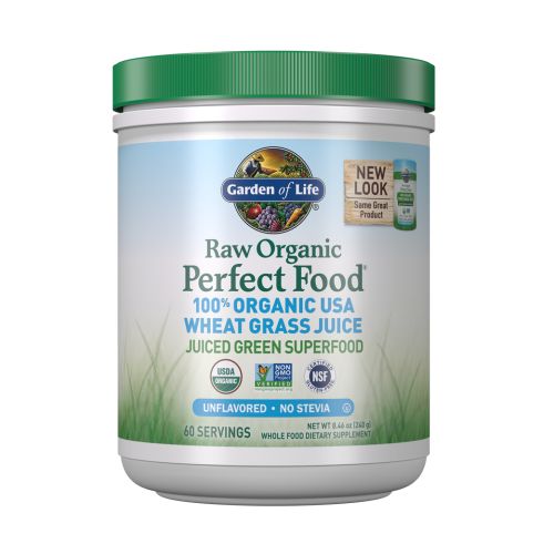 Raw Organic Perfect Food Wheat Grass Powder 8.46 Oz By Garde