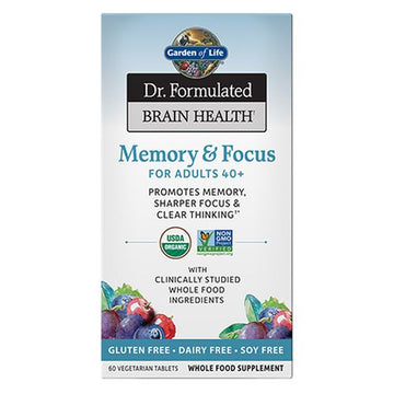 Dr. Formulated Brain Health Memory & Focus for Adults 40+ 60