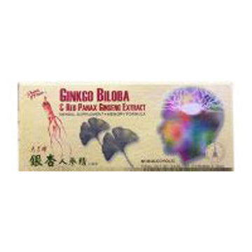 Ginkgo Biloba & Red Panax Ginseng Extract 10x10cc By Prince 