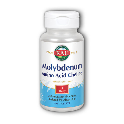 Molybdenum Chelated 100 Tabs By Kal