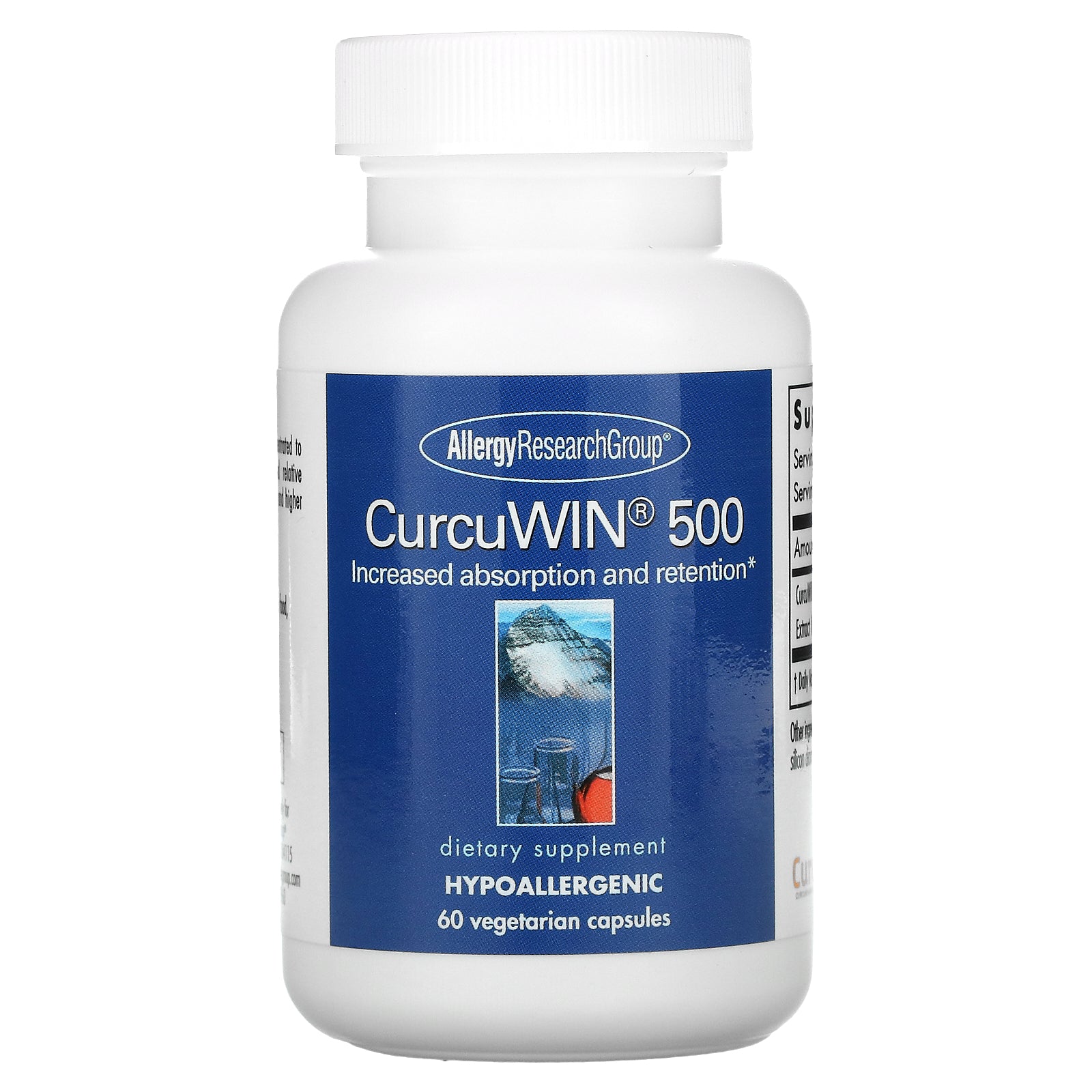 Allergy Research Group, Curcuwin 500 Vegetarian Capsules