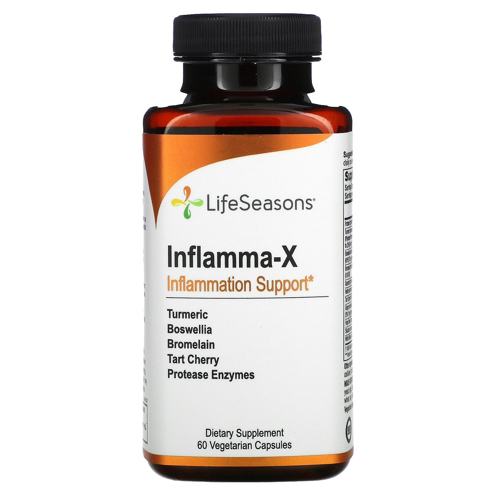LifeSeasons, Inflamma-X, Inflammation Support Vegetarian Capsules