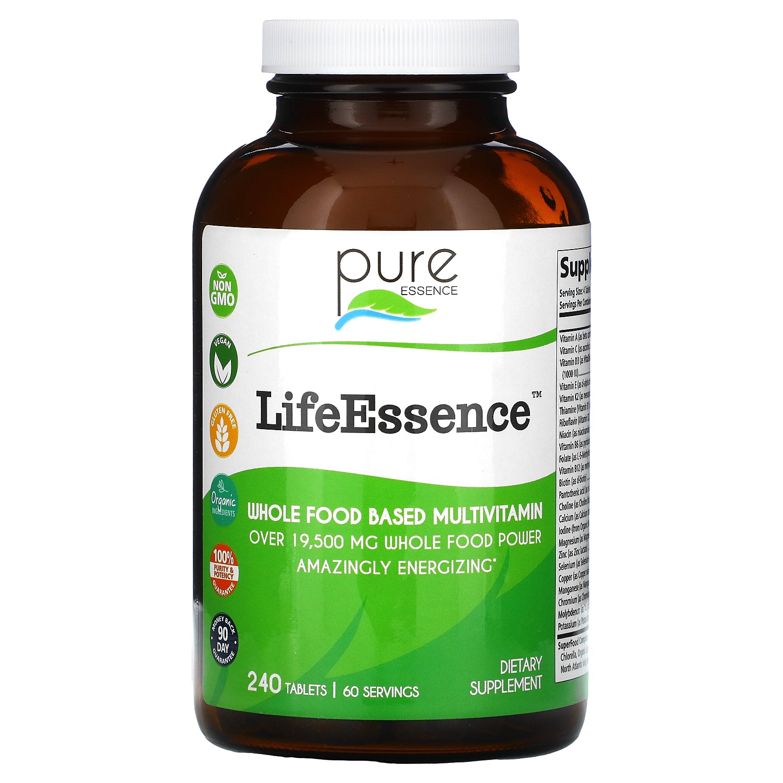 Pure Essence, Lifeessence, Whole Food Based Multivitamin