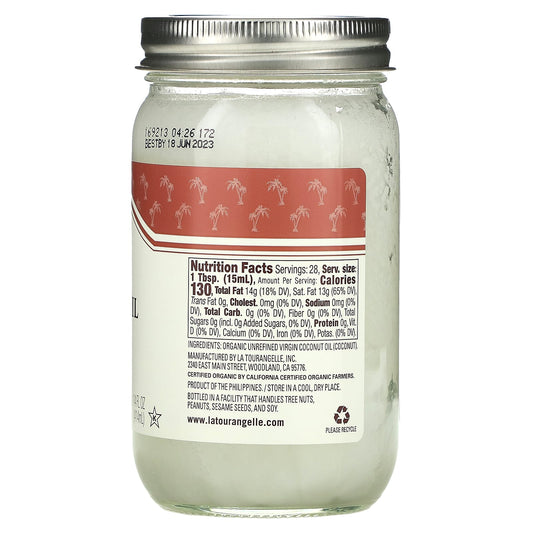 La Tourangelle, Organic Virgin Coconut Oil (414 ml)
