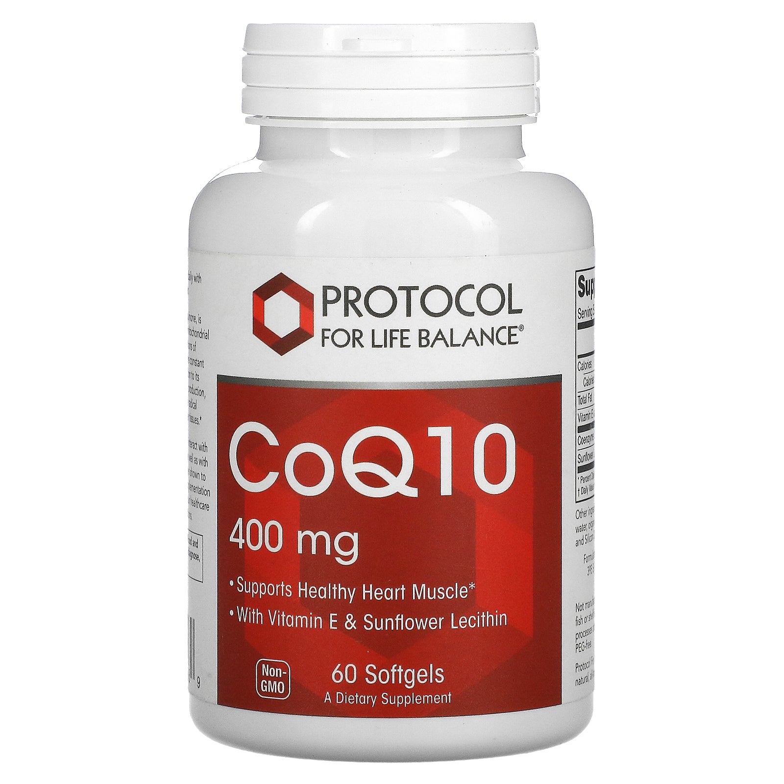 Protocol For Life Balance, Coq10, 400 Mg Softgels