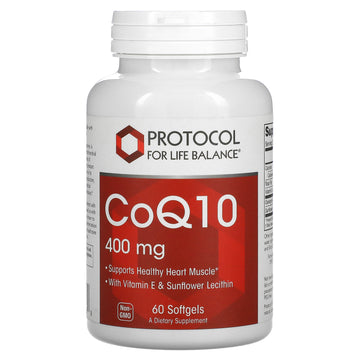 Protocol For Life Balance, Coq10, 400 Mg Softgels
