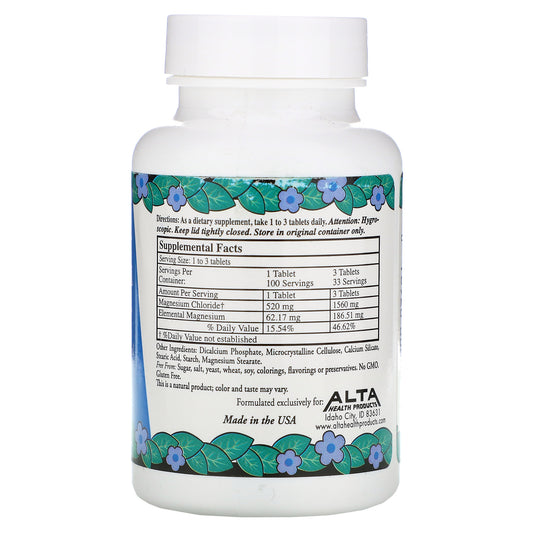 Alta Health, Magnesium Chloride,Tablets