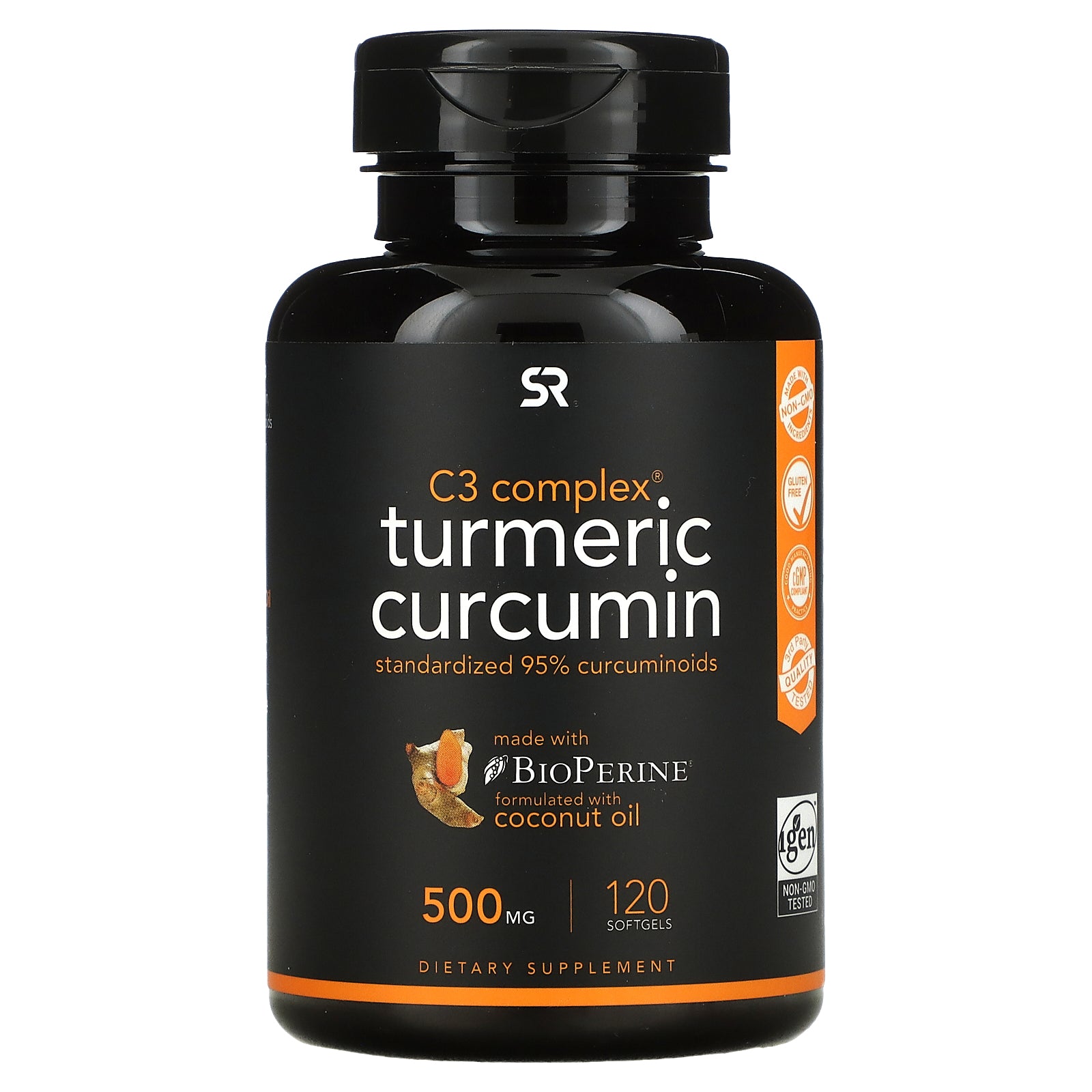 Sports Research, Turmeric Curcumin, C3 Complex, 500 Mg Softgels