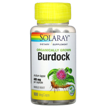 Solaray, Organically Grown Burdock, 485 mg, VegCaps