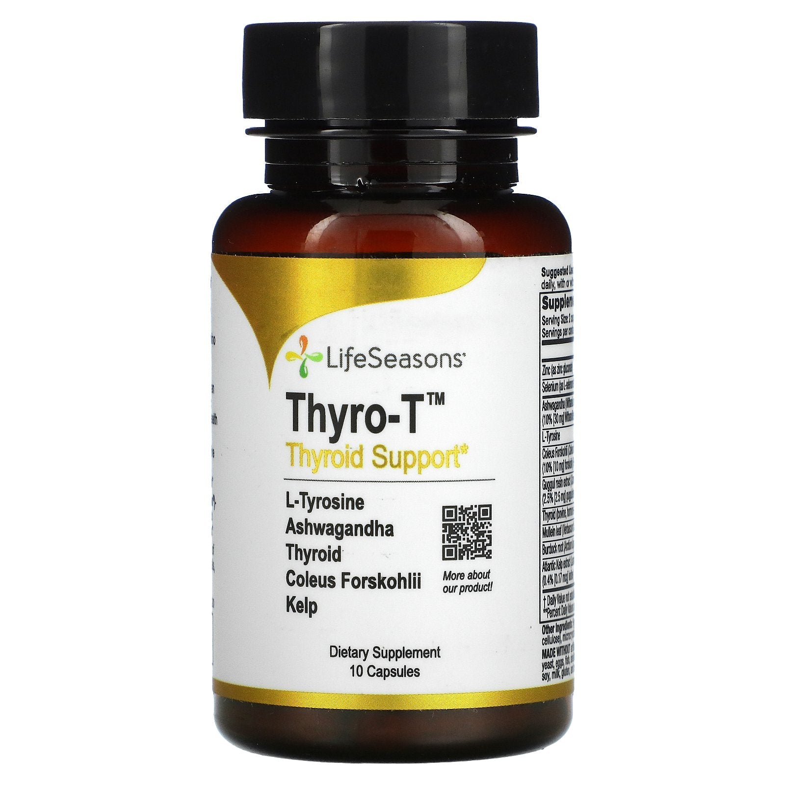 LifeSeasons, Thyro-T, Thyroid Support, Capsules