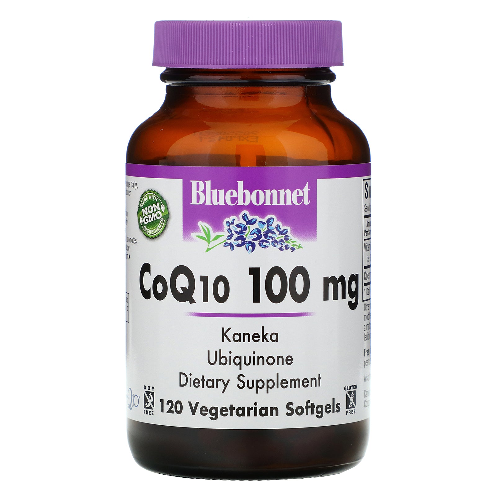 Bluebonnet Nutrition, Coq10, 100 Mg Vegetarian Softgels