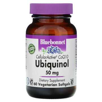 Bluebonnet Nutrition, Ubiquinol, Cellular Active CoQ10, 50 mg Vegetarian Capsules