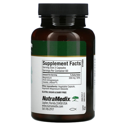 NutraMedix, Magnesium Malate, Vegetable Capsules