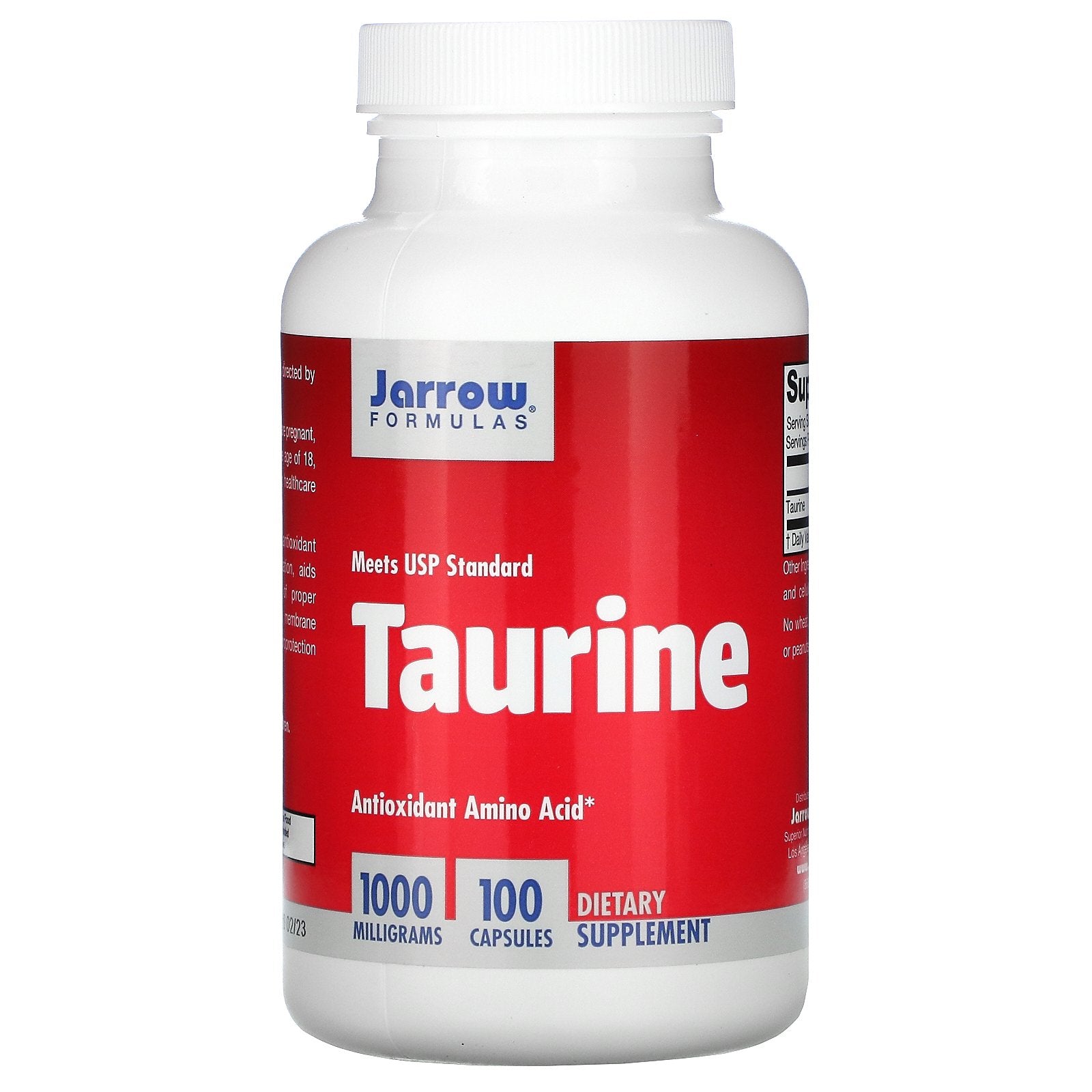 Jarrow Formulas, Taurine, 1000 mg