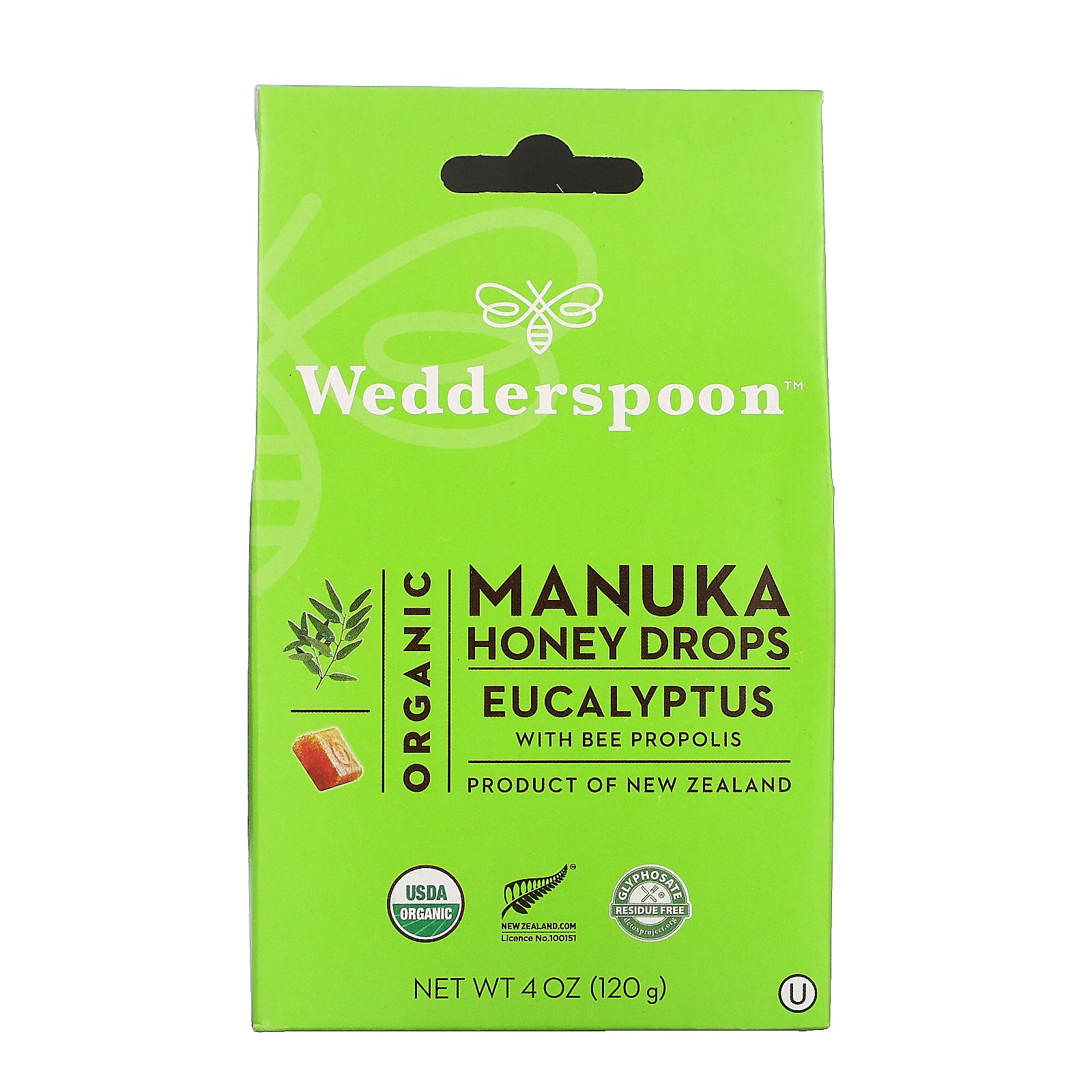 Wedderspoon, Organic Manuka Honey Drops,  4 oz (120 g)