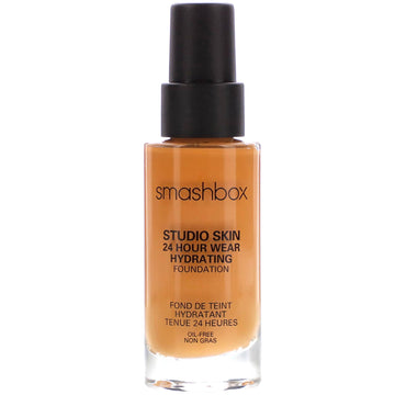 Smashbox, Studio Skin 24 Hour Wear Hydrating Foundation, 2.2 Light Medium With Warm Peach Undertone
