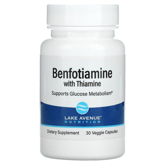Lake Avenue Nutrition, Benfotiamine with Thiamine, 250 mg Veggie Capsules